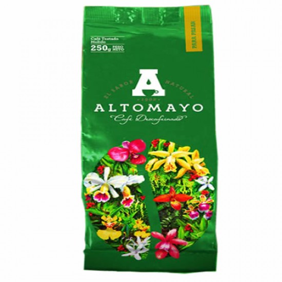 ALTOMAYO MILLED DECAFFEINATED COFFEE TO COFFEE POT , BAG x 250 GR