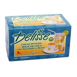 DELISSE - PERUVIAN TEA  INFUSIONS WITH EUCALYPTUS & MINT , BOX OF 25 TEA BAGS