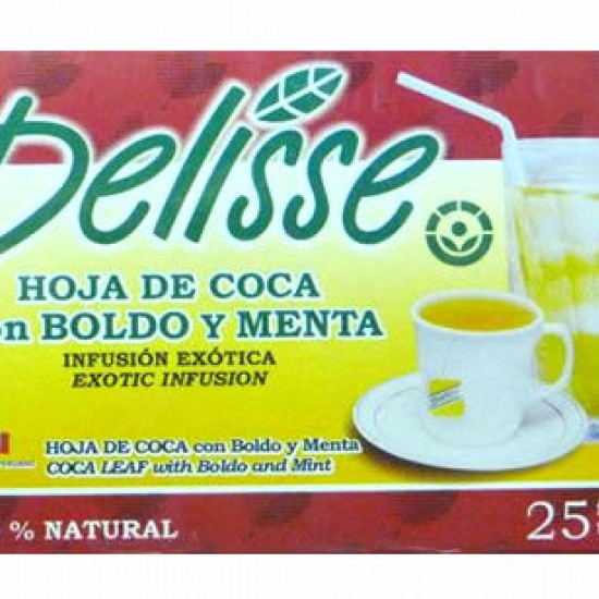 DELISSE - ANDEAN TEA INFUSIONS WITH BOLDO & MINT, BOX OF 25 TEA BAGS
