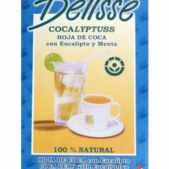 DELISSE - ANDEAN TEA  INFUSIONS WITH EUCALYPTUS & MINT , BOX OF 100 TEA BAGS