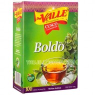 DEL VALLE - PERUVIAN BOLDO TEA INFUSIONS, BOX OF 100 TEA BAGS