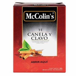 MCCOLIN'S - CLOVE & CINNAMON TEA INFUSION , BOX OF 100 UNITS