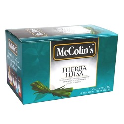 MCCOLIN'S - LEMON VERBENA TEA INFUSIONS ,  BOX OF 25 UNITS