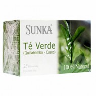 SUNKA - PERUVIAN GREEN TEA INFUSION, BOX OF 25 UNITS