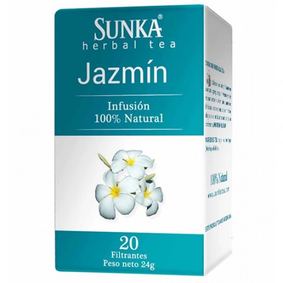 SUNKA - JASMINE HERBAL TEA INFUSIONS , BOX OF 20 TEA BAGS