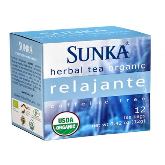 SUNKA  RELAJANTE - PERUVIAN TEA  INFUSION, BOX OF 12 TEA BAGS