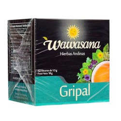 WAWASANA  GRIPAL - PERUVIAN TEA INFUSION, BOX OF 12 UNITS