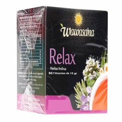 WAWASANA RELAX - ANTI STRESS TEA INFUSIONS , BOX OF 50 UNITS