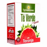WAWASANA - GREEN TEA INFUSIONS WITH GRAPEFRUIT , BOX OF 50 TEA BAGS