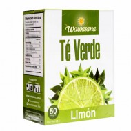 WAWASANA - GREEN TEA INFUSIONS WITH LEMON , BOX OF 50 TEA BAGS