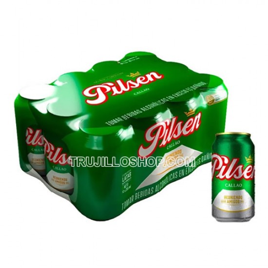 PILSEN CALLAO - PERUVIAN BEER, PACK X 12 CANS , 355 ml  / 12 oz