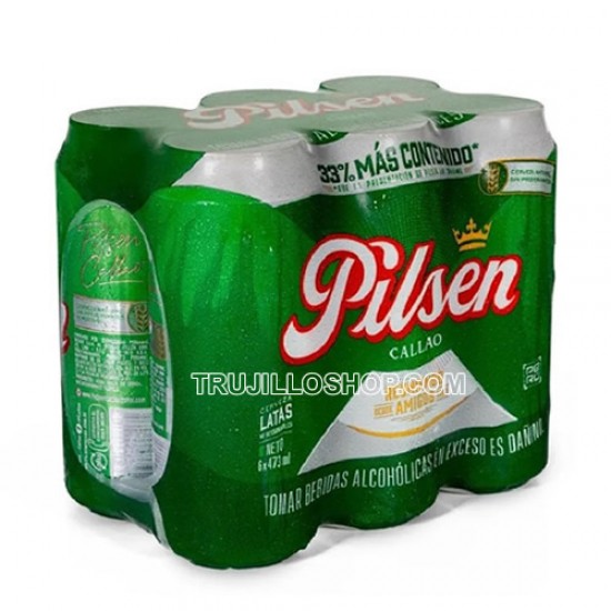 PILSEN CALLAO - PERUVIAN BEER, PACK X 12 CANS , 473 ml  / 12 oz