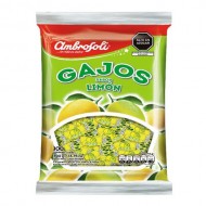  AMBROSOLI "GAJOS"- HARD CANDIES LEMON FLAVORED , BAG 390 GR X 100 UNITS