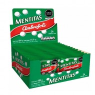 AMBROSOLI "MENTITAS" - MINT FLAVORED CANDIES , BOX OF 24 UNITS