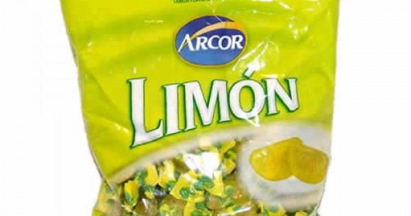 Arcor Hard Lemon Candies Caramels Bag X 100 Units