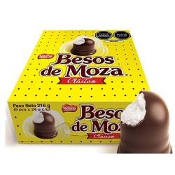 BESOS DE MOZA  - PERUVIAN CHOCOLATE BONBONS, BOX OF 9 UNITS