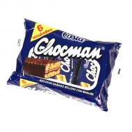CHOCMAN - CHOCOLATE SPONGE CAKE, PACK X 6 UNITS