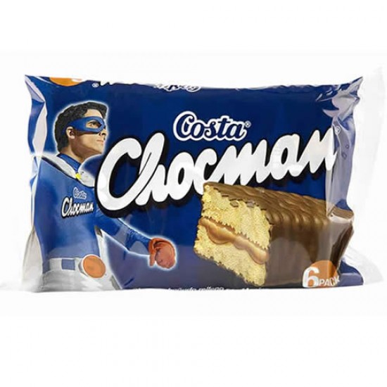 CHOCMAN - CHOCOLATE SPONGE CAKE, PACK X 6 UNITS