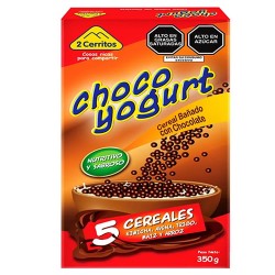 02 CERRITOS CHOCO YOGURT CEREAL COVERED CHOCOLATE, BOX OF 350 GR