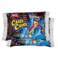 CUA CUA -  WAFER ( OBLEA) WITH CHOCOLATE CREAM,  PACK X 9 UNITS