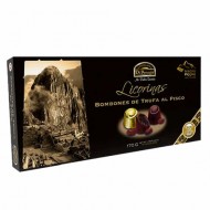 DI PERUGIA LICORINAS MACHU PICCHU - CHOCOLATE TRUFFLE'S BONBON  FILLED WITH LIQUEUR PISCO AND RAISINS, BOX OF 170 GR