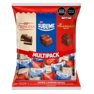 PRINCESA - MULTIPACK ASSORTED CHOCOLATE BONBONS , BAG X 45 UNITS