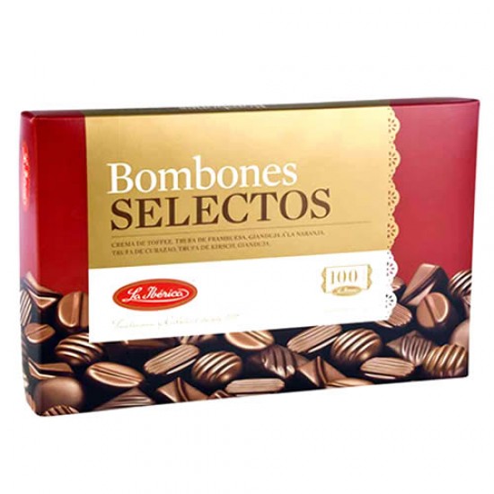 LA IBERICA - SELECT CHOCOLATE BOMBONS ( BOMBONES SELECTOS) , BOX OF 170 GR