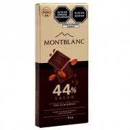 MONTBLANC - MILKY CHOCOLATE WITH ALMONDS, PERU - TABLET BAR X 80 GR