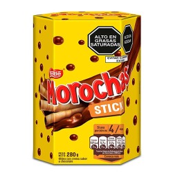MOROCHAS STICK STUFFED CHOCOLATE CREAM  , BOX 280 GR