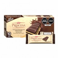 PRINCESA - CHOCOLATE BAR FILLED PEANUT CREAM , BOX OF 10 UNITS