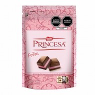 PRINCESA - CHOCOLATE  FILLED STRAWBERRY CREAM - BAG X 17 UNITS