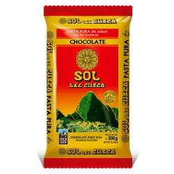 SOL DEL CUSCO - CHOCOLATE HARD PASTE OF COCOA - SUGAR FREE ,TABLET X 300 GR