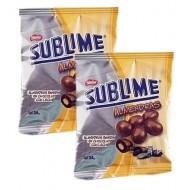 SUBLIME ALMENDRAS - ALMONDS PIECES COVERED MILK CHOCOLATE , BOX OF 20 BAGS