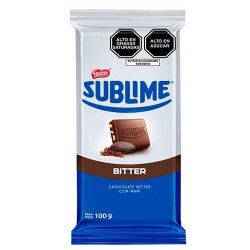 SUBLIME BITTER - BITTER CHOCOLATE WITH PEANUT -TABLET X 100 GR