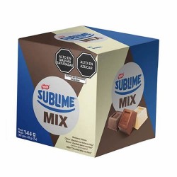 SUBLIME MIX - ASSORTED CHOCOLATE BONBONS ,CLASSIC & WHITE , BOX OF 18 UNITS
