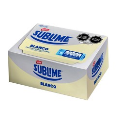 SUBLIME BLANCO - WHITE CHOCOLATE WITH PEANUTS ,  BOX OF 20 UNITS