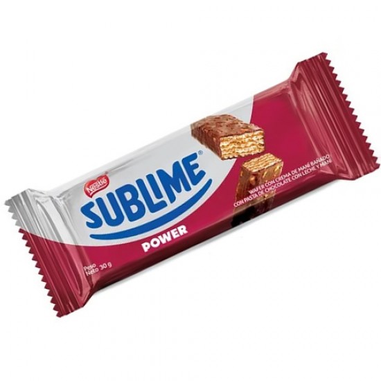 SUBLIME POWER- PERUVIAN CHOCOLATE WAFER ( OBLEA ), PACK OF 6 UNITS