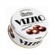 VIZZIO - ALMONDS COVERED WITH MILK CHOCOLATE,  BOWL  X 182 GR
