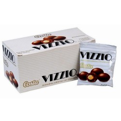 VIZZIO - ALMONDS COVERED WITH MILK CHOCOLATE-  BOX OF 20 BAGS