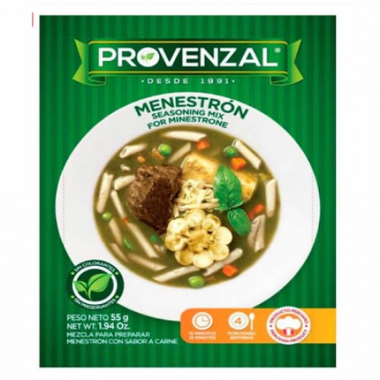 PROVENZAL - SEASONING MIX FOR MINESTRONE SOUP , SACHET X 55 GR