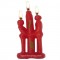 RED COUPLE CANDLE FOR LOVE RITUAL - FALL IN LOVE WITH ME SPELL , FACE TO FACE - VELA DE UNION Y AMOR - PACK X 12 UNITS