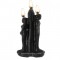 BLACK COUPLE CANDLE SEPARATION TO BREAK UP LOVE SPELL , MAN & WOMAN BACK TO BACK - PACK X 12 UNITS