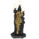 BLACK COUPLE CANDLE SEPARATION TO BREAK UP LOVE SPELL , MAN & WOMAN BACK TO BACK - PACK X 12 UNITS