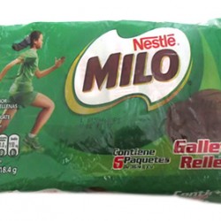 MILO - CHOCOLATE COOKIES FILLED WITH CREAM, BAG X 6  PACKETS