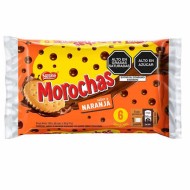 MOROCHAS ORANGE COOKIES COVERED CHOCOLATE CREAM, BAG X 6 PACKETS