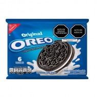 OREO - CHOCOLATE COOKIES FILLED WITH VANILLA CREAM, BAG X 6 UNITS