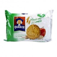 QUAKER - SWEET COOKIES WITH OATMEAL,APPLE AND CINNAMON , BAG X 6 PACKETS