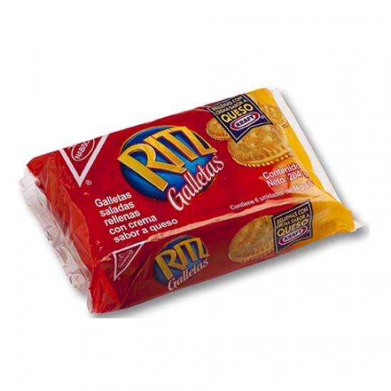 RITZ - SALTY COOKIES WITH CHEESE PACK X 6 UNITS 