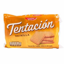 TENTACION -  COOKIES VANILLA FLAVOR, BAG X 6 PACKETS