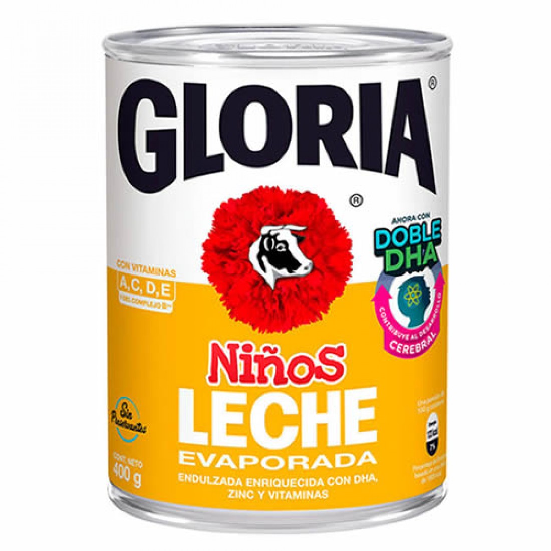 GLORIA - PERUVIAN KIDS EVAPORATED MILK, TIN X 410 ML